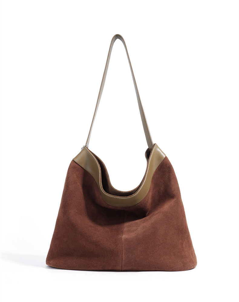 Functional Women's Leather Tote for Handheld or Shoulder Use