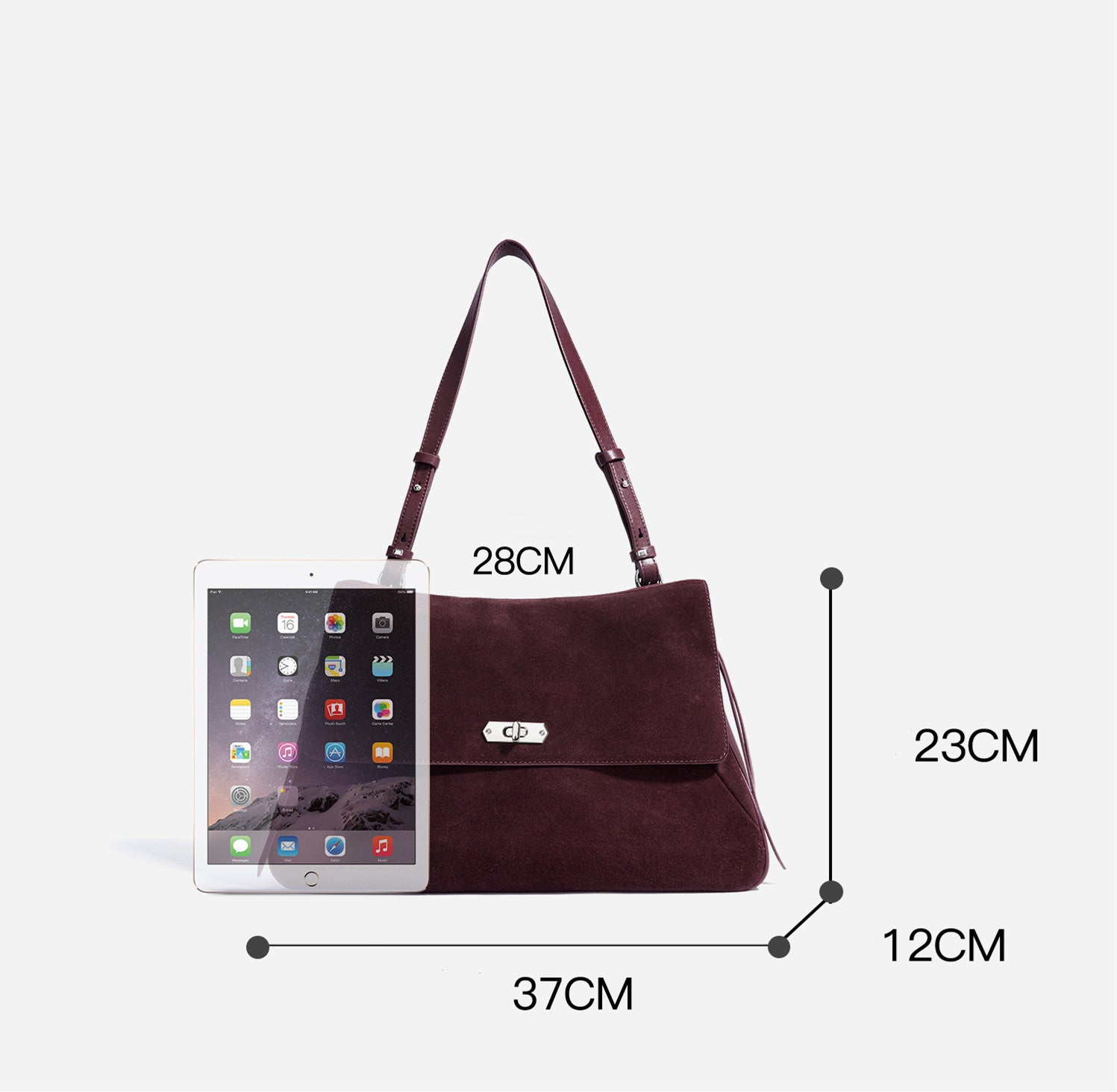 Soft Leather Office Bag for Professional Women