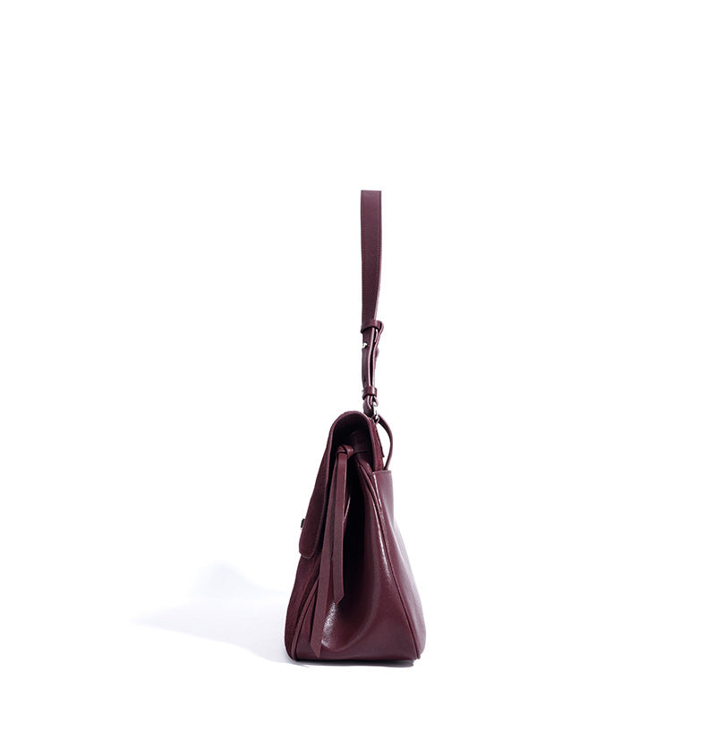 Minimalist Soft Leather Shoulder Bag for Urban Women