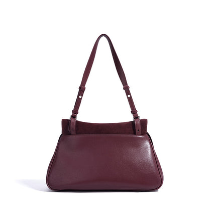 Women’s Versatile Genuine Leather Shoulder Bag for Shopping and Office