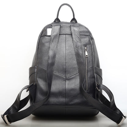 Versatile Leather Travel Backpack woyaza