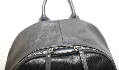 Sleek Leather Everyday Backpack woyaza