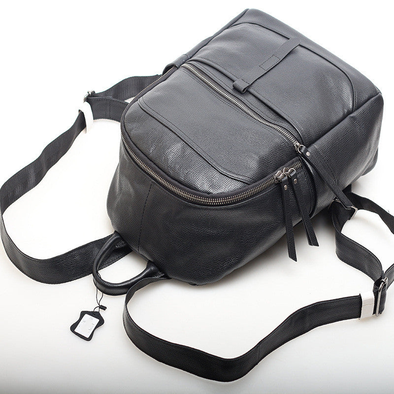 Premium Leather Business Backpack woyaza