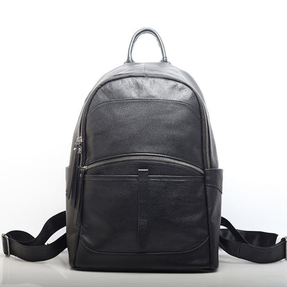 Chic Leather Streetwear Backpack woyaza