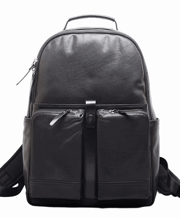Vintage Leather Men's Backpack Large Capacity Woyaza