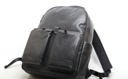 Timeless Leather Men's Backpack Big Capacity Woyaza