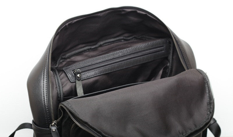 Heritage Leather Men's Backpack Oversized Capacity Woyaza