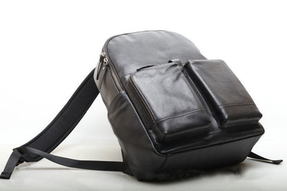 Retro Leather Men's Daypack Spacious Woyaza