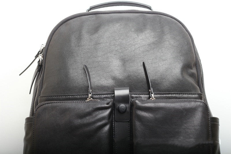 Elegant Leather Men's Backpack Generous Size Woyaza