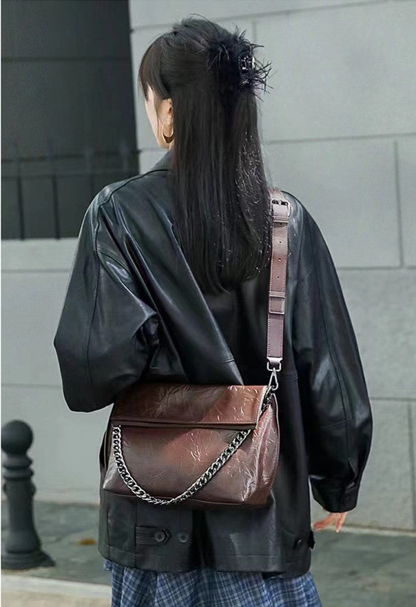 Elegant Leather Shoulder Bag for Women Woyaza