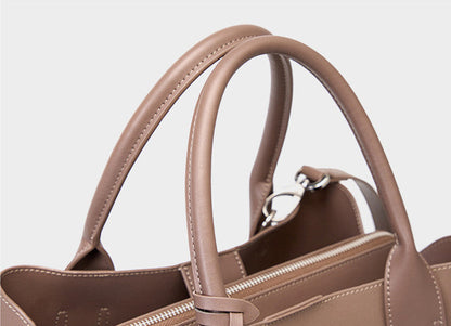 Premium Lambskin Leather Ladies' Satchel Shoulder Bag woyaza