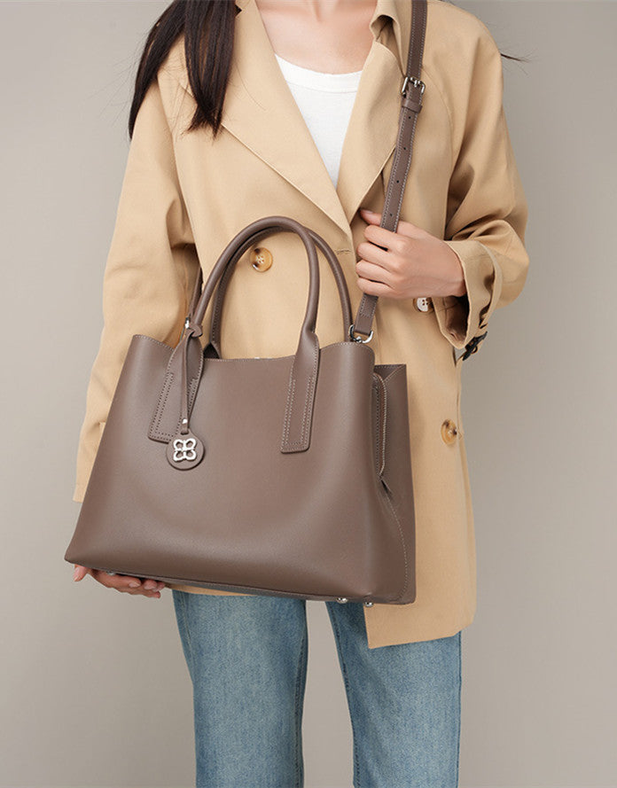 Premium Soft Cowhide Leather Women's Fashion Handbag woyaza