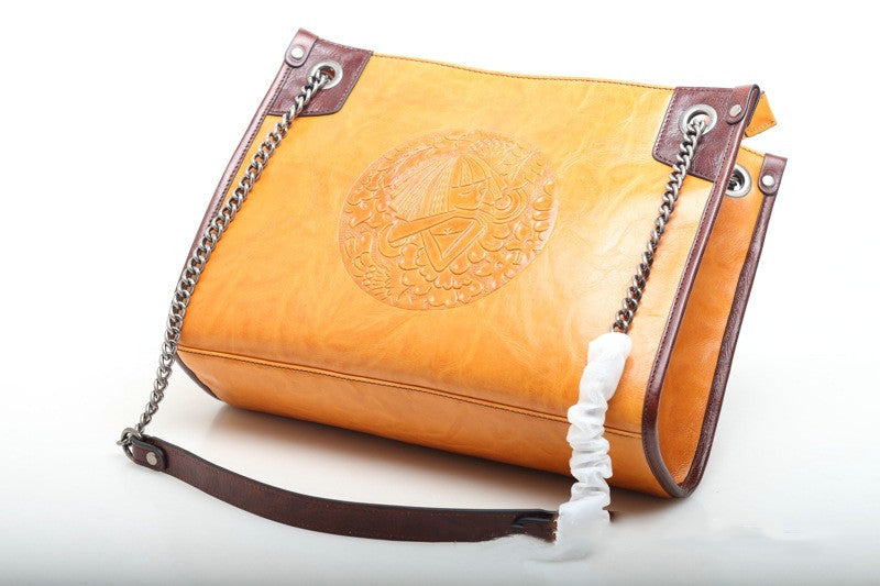 Stylish Genuine Leather Work Tote Handbag woyaza