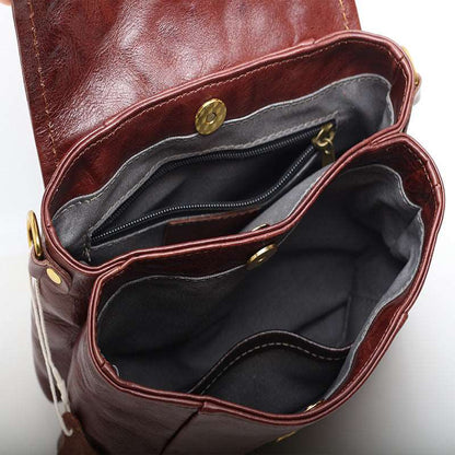 Fashionable Women's Vintage Genuine Leather Side Bag Woyaza