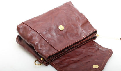 Retro-Inspired Leather Shoulder Bag For Women With Secure Closure Woyaza