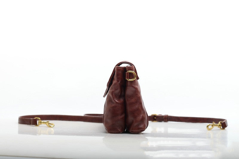 Classic Genuine Leather Crossbody Handbag For Women With Spacious Interior Woyaza