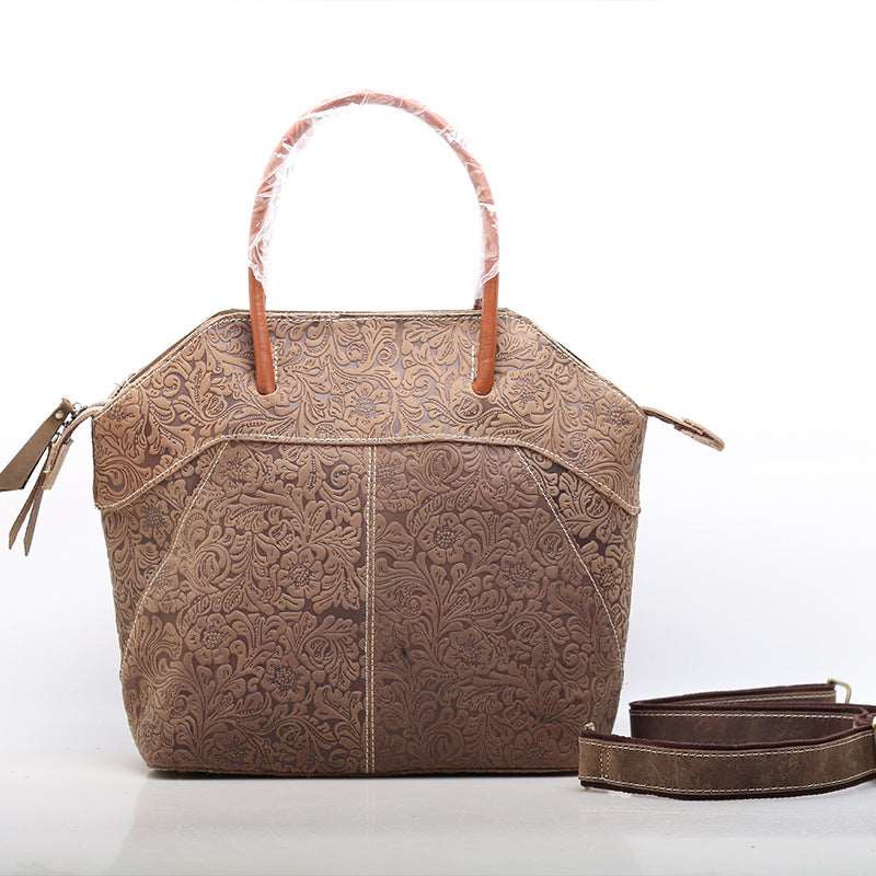 Stylish Cowhide Leather Work Handbag for Women Woyaza