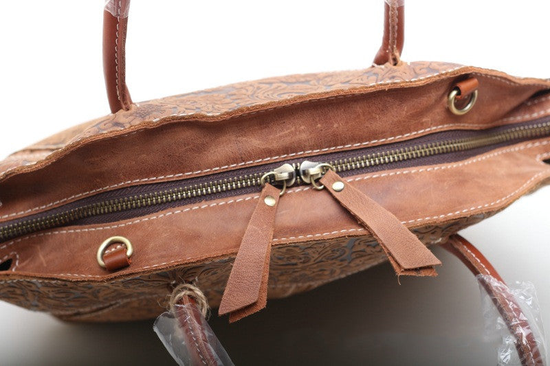 High-Quality Leather Work Bag for Women Woyaza