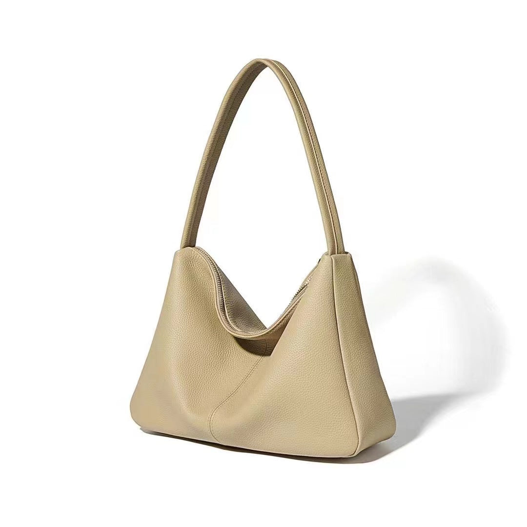 Trendy Pebbled Leather Bucket Bags For Fashionable Women woyaza