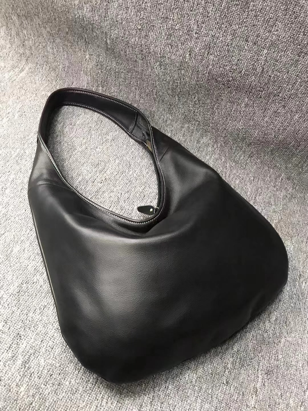 Women's Fashionable Big Leather Shoulder Tote Handbag woyaza