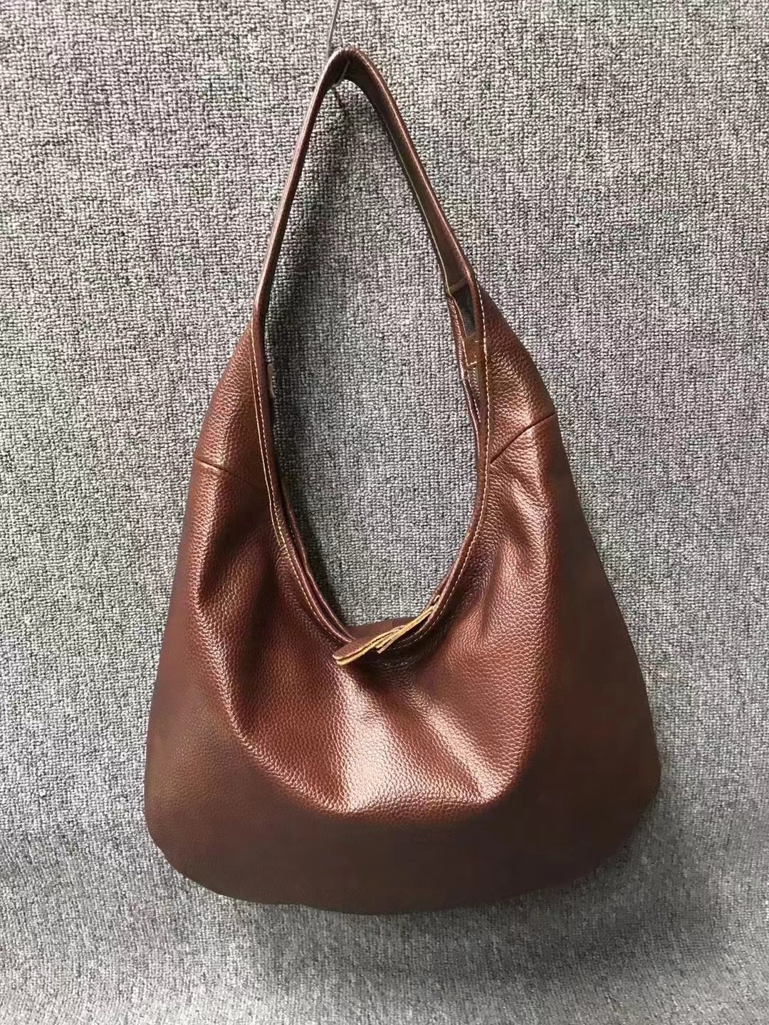 Luxury Retro Style Genuine Leather Tote Shoulder Bag woyaza