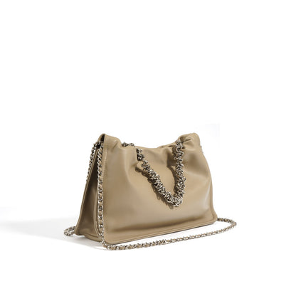Premium Women's Fashion Leather Handbag Crossbody Purse with Chain Strap woyaza