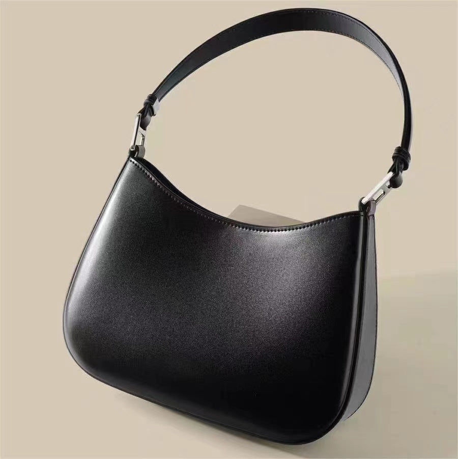Classic Genuine Leather Handbag with Single Strap for Ladies woyaza