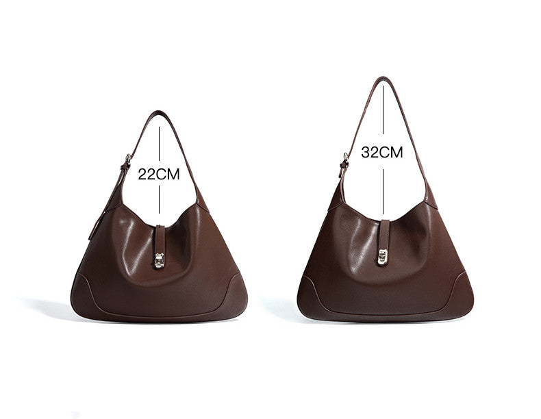 Soft Leather Shoulder Bag for Women with Spacious Interior