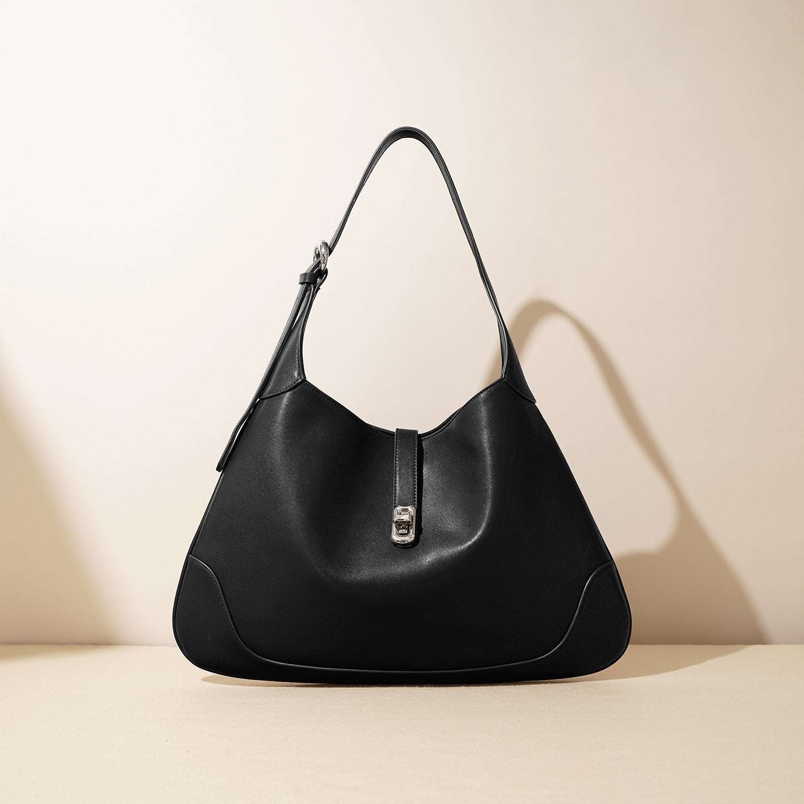 Soft Leather Shoulder Bag for Professional Women