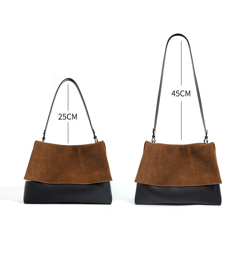 Soft Suede Leather Tote for Versatile Use