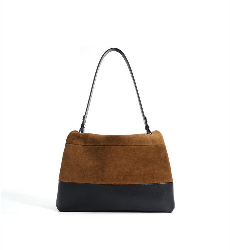 Minimalist Soft Suede Shoulder Bag for Women