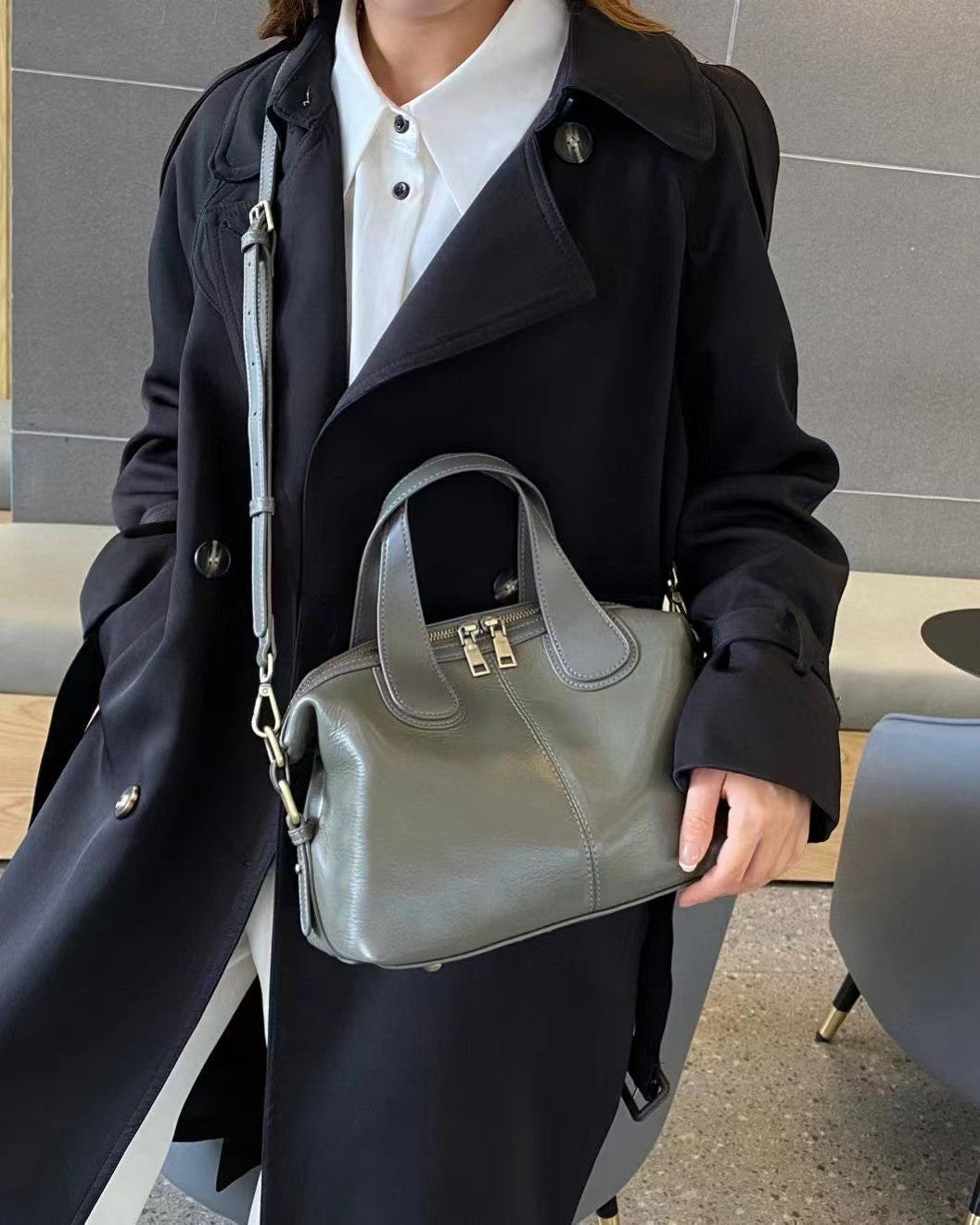 Stylish Leather Tote Bags with Adjustable Straps woyaza
