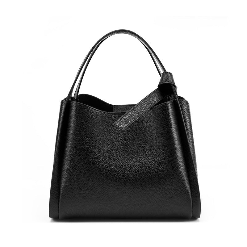 Versatile Genuine Leather Ladies' Shoulder Tote