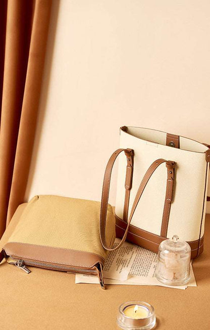 Versatile Leather Tote Bag for Fashionable Women woyaza