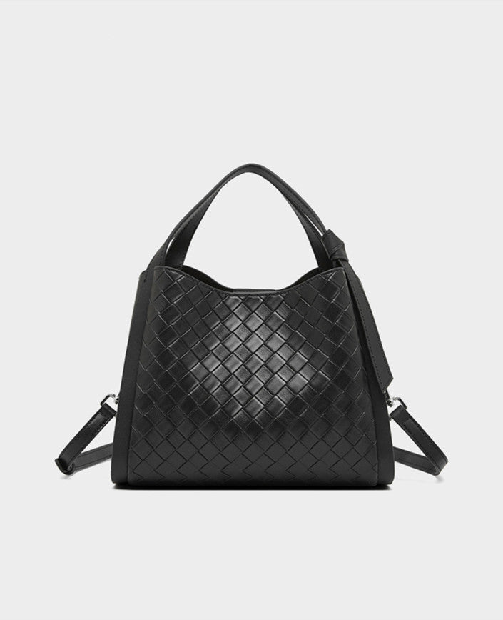 Ladies Woven Leather Shoulder Bag