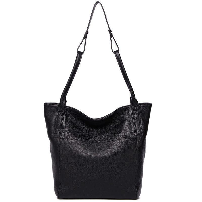High Capacity Soft Leather Women's Fashion Tote Handbag woyaza