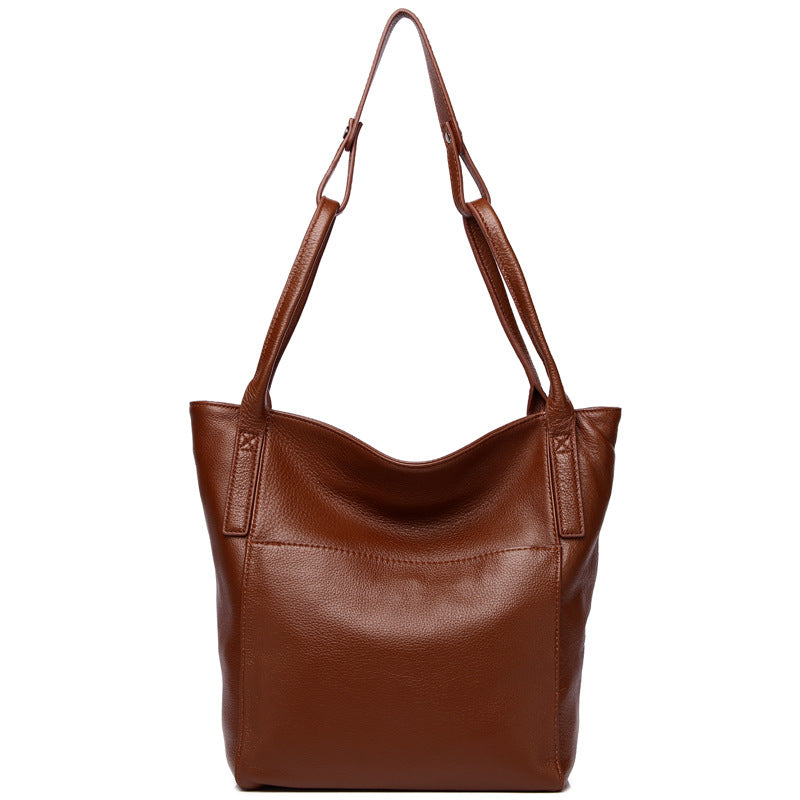 Classic Genuine Leather Women's Work Tote with Timeless Style woyaza