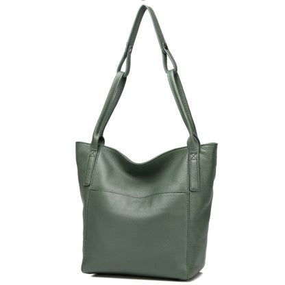 Stylish and Practical Genuine Leather Women's Work Tote woyaza