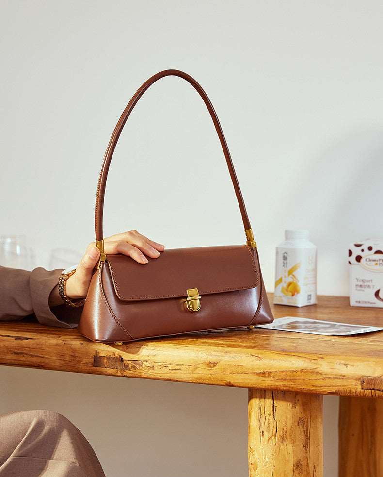 Classic Leather Handheld Fashion Bag