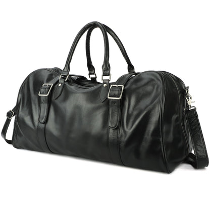 Trendy Leather Travel Duffle for Men Woyaza