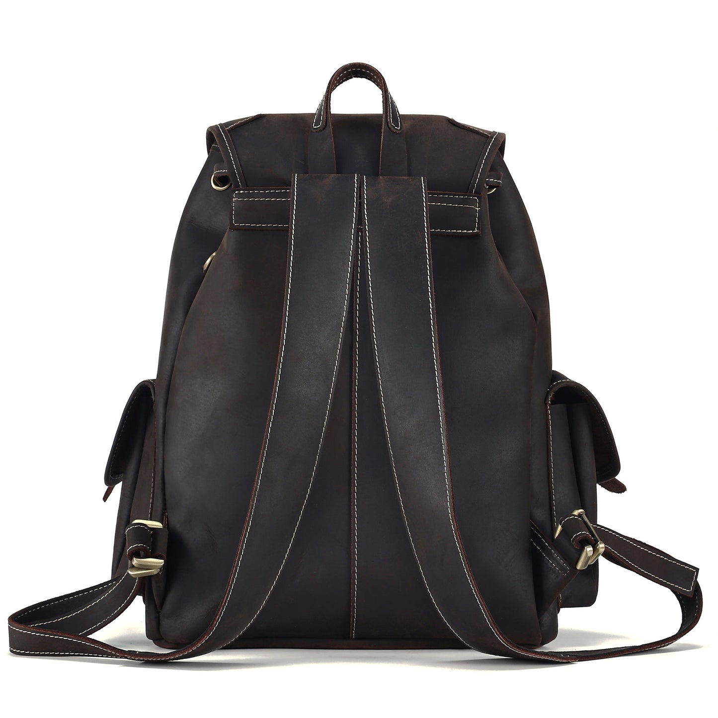 Premium Leather School Backpack for Men Woyaza