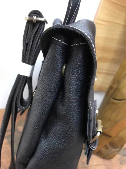 Elegant Leather Work Backpack for Men Woyaza
