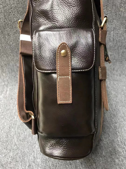 Vintage Style Leather Rucksacks Woyaza