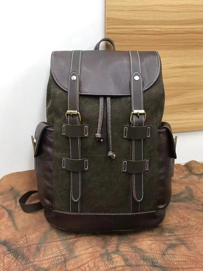 Classic Leather Travel Backpacks Woyaza
