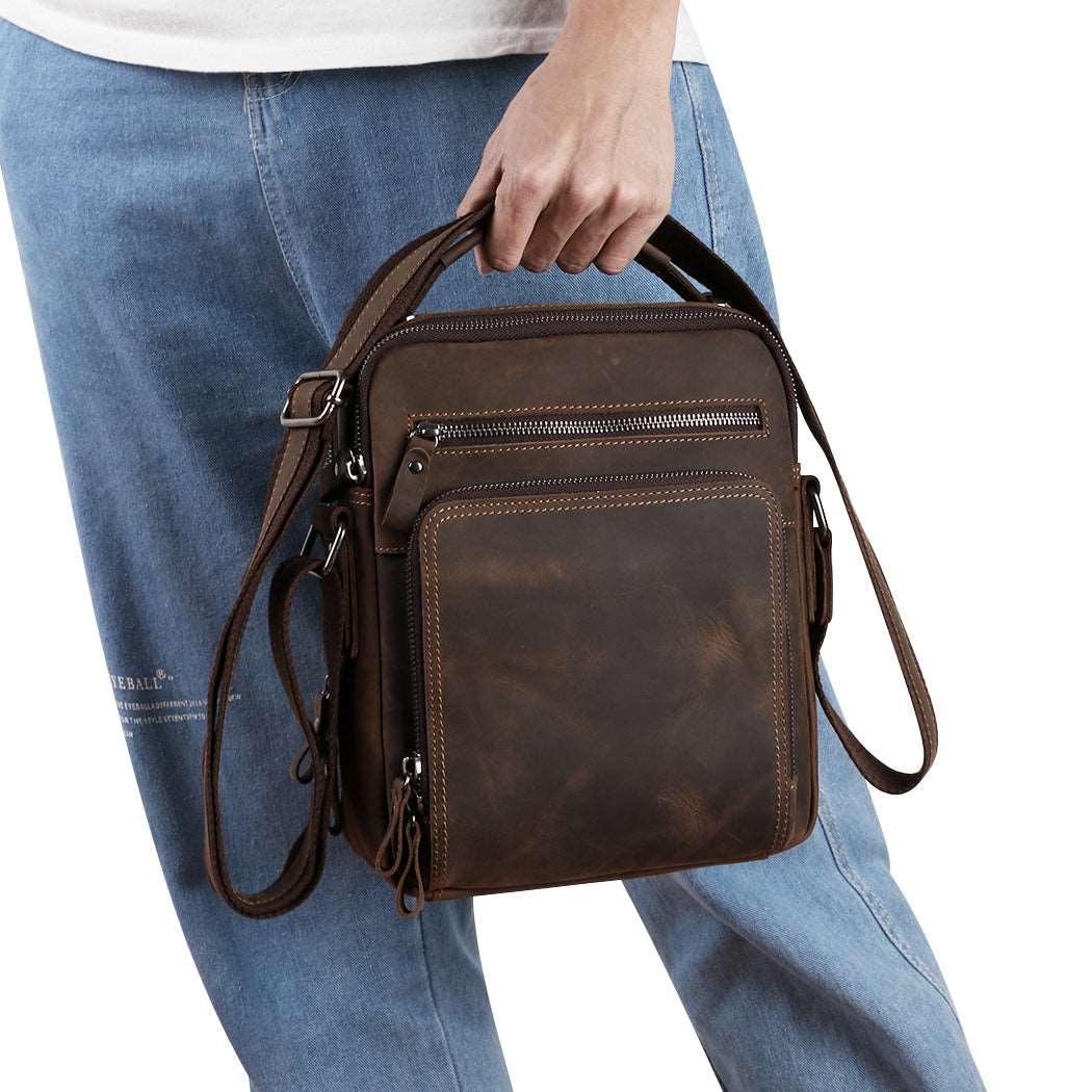 Genuine Leather Satchel for Men Woyaza