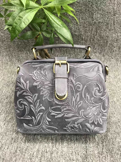 Genuine Leather Vintage Doctor Bag Tote woyaza