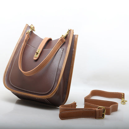 Classic Leather Handbag for Ladies Woyaza