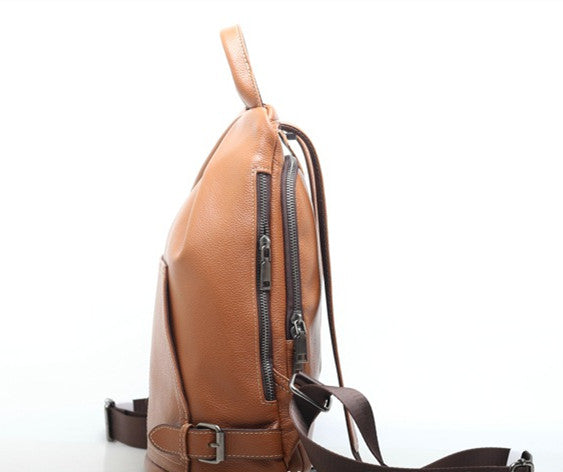 Genuine Leather Travel Backpack woyaza