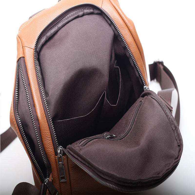 Retro Leather Daypack for Ladies woyaza