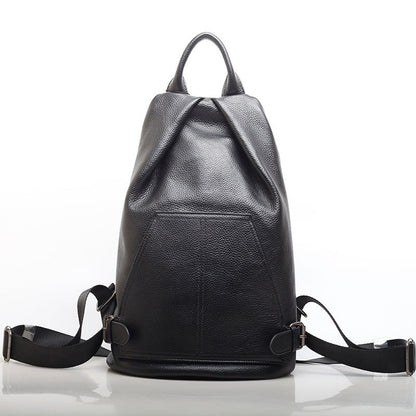 Fashionable Leather Travel Bagpack woyaza